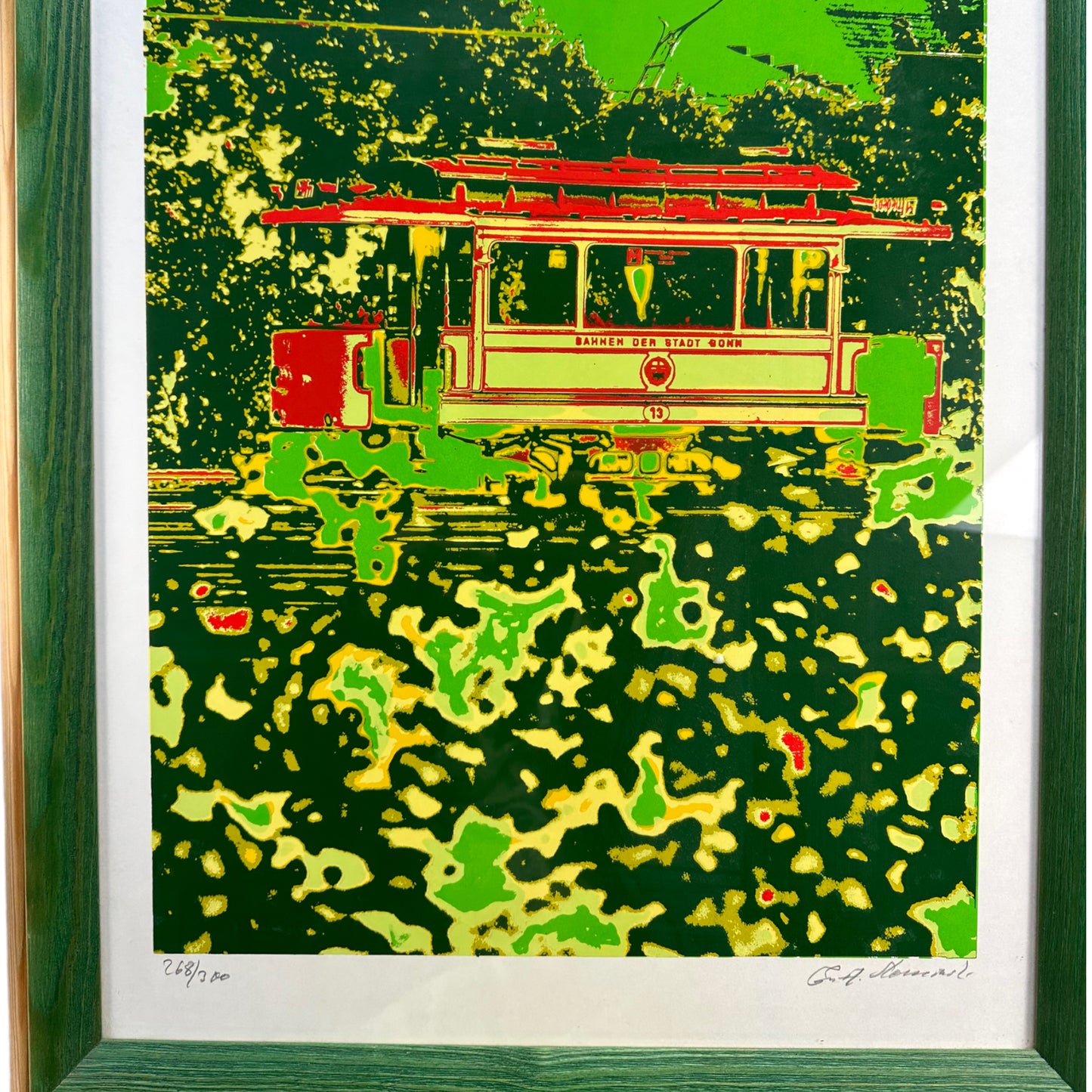 Unknown Artist - Bahnen der Stadt Bonn - gerahmt