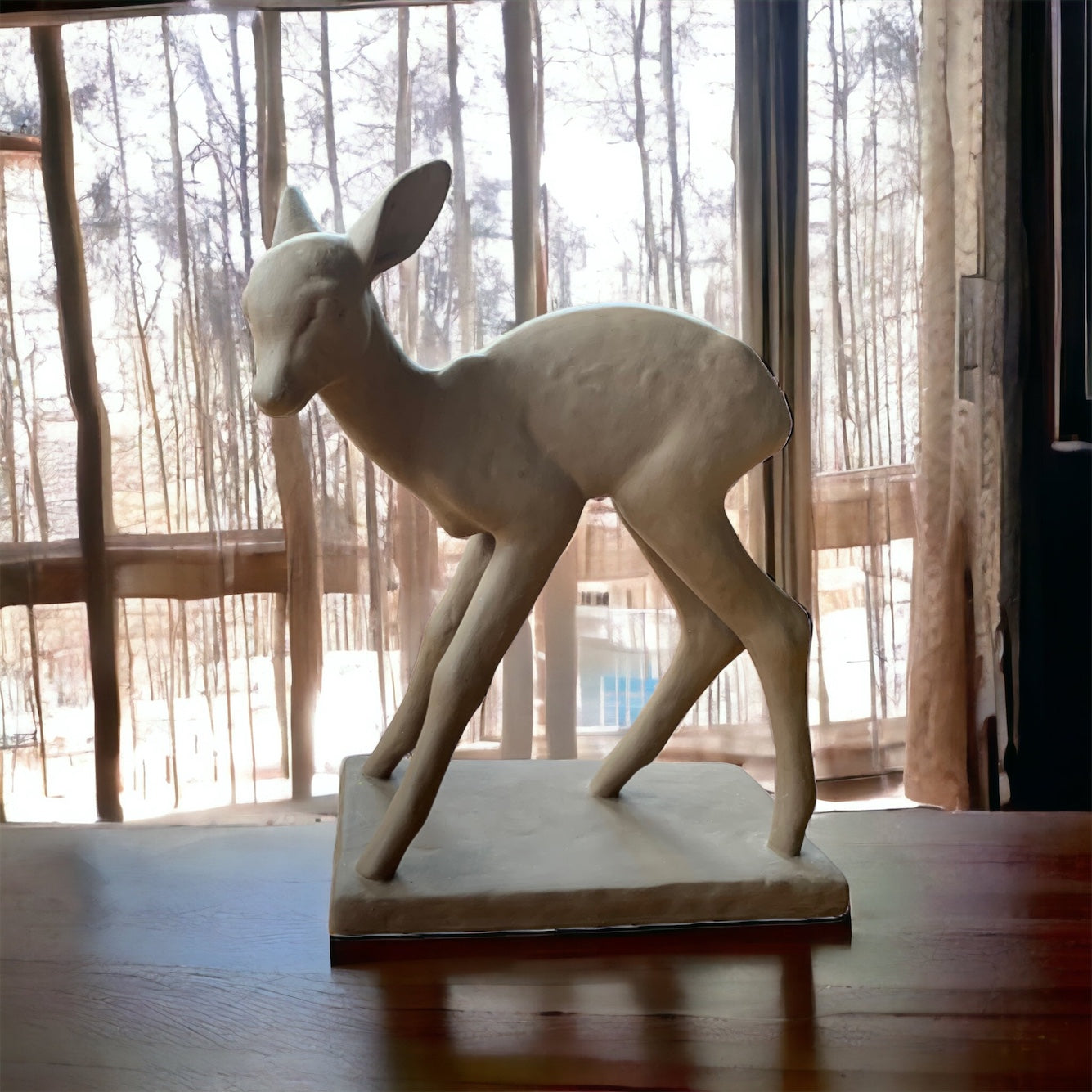 Reh Bambi 4551 Majolika Karlsruhe Deko Keramik Figur