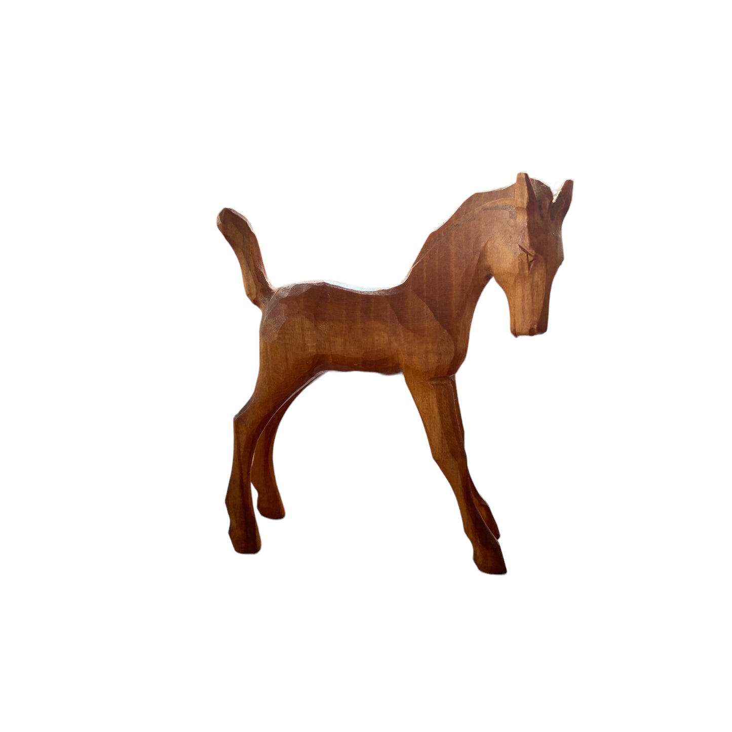 Vintage Holzpferd Holzfigur Deko Figur