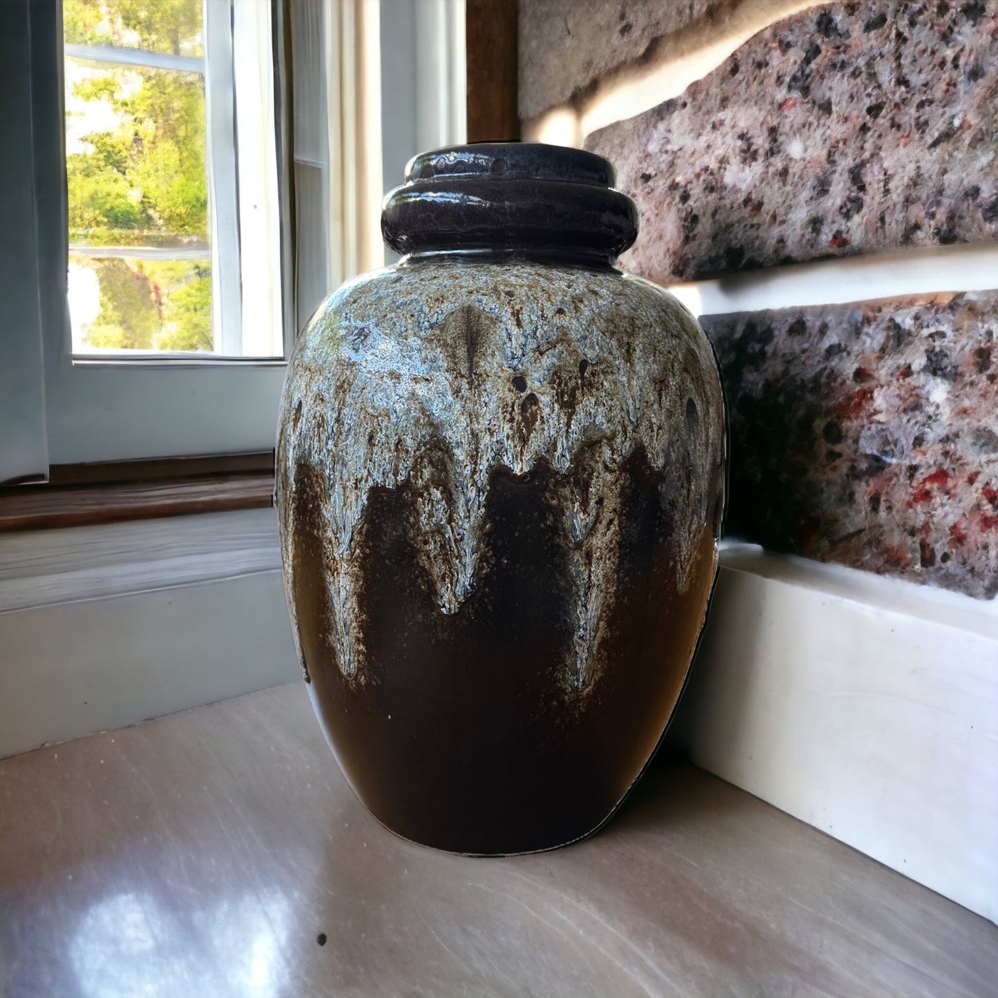 vintage Keramik Bodenvase Scheurich Vase - Germany 286-51