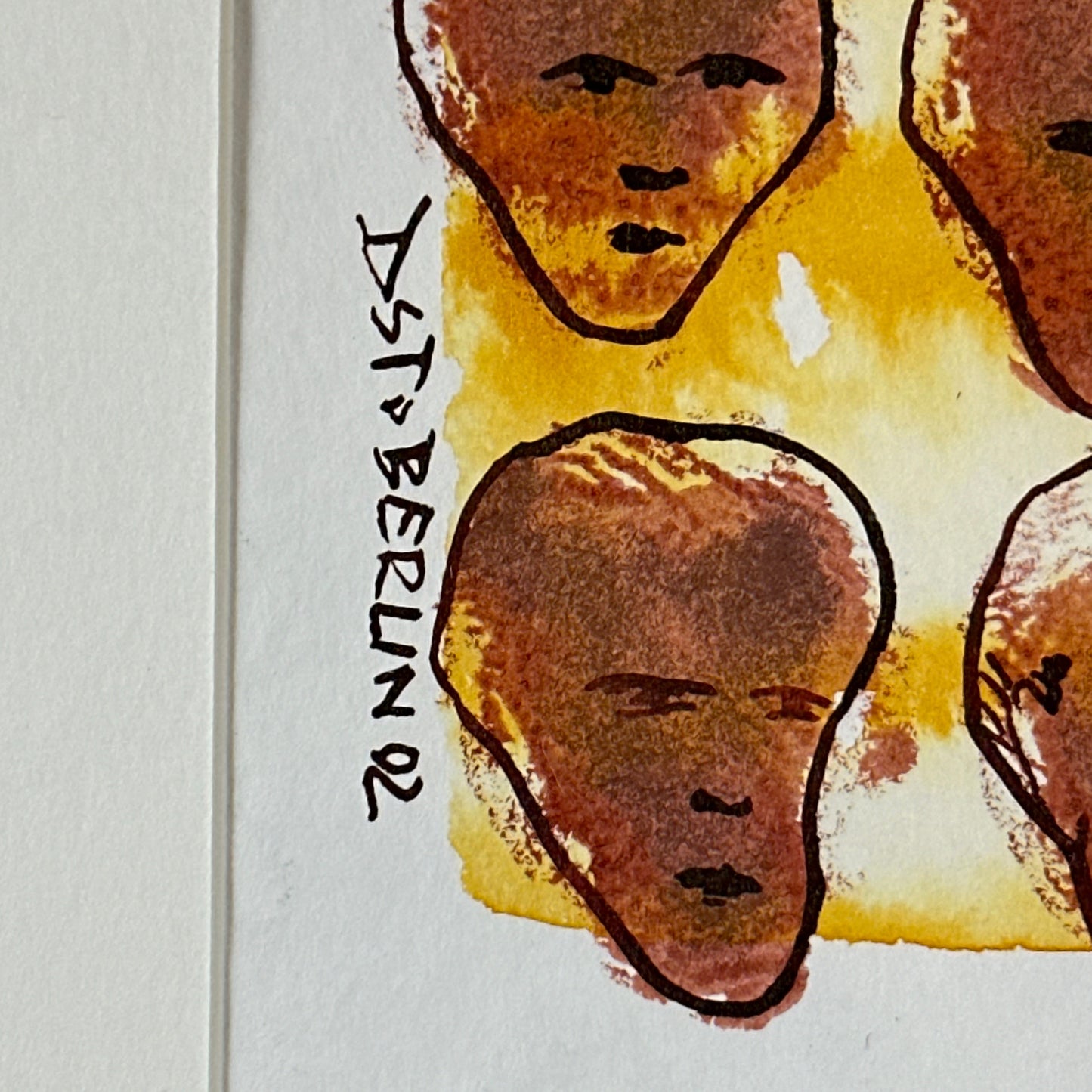 Ost Berlin - Abstrakte Portraits - 2002 - mit Rahmen