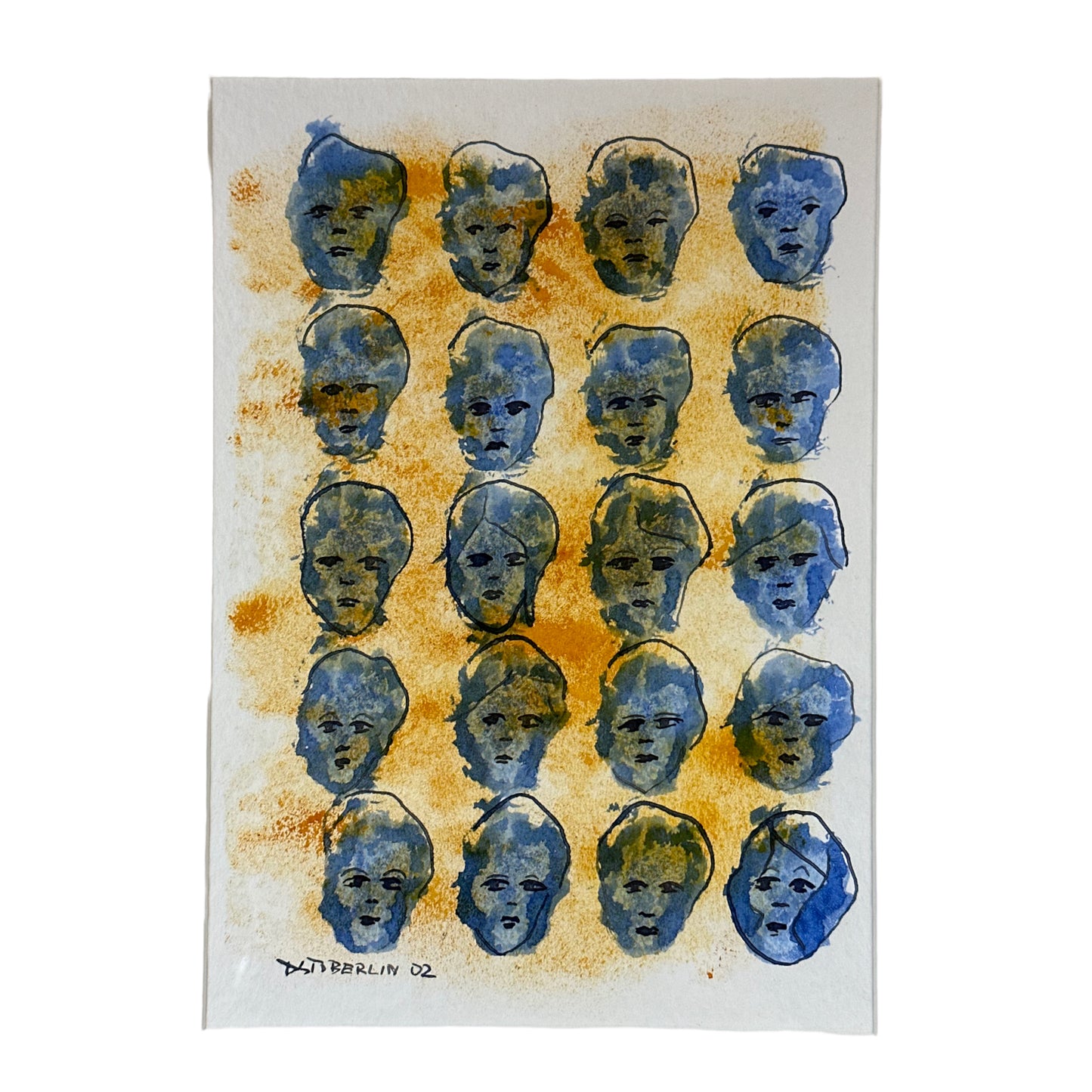 Ost Berlin - Abstrakte Portraits - 2002 - mit Rahmen