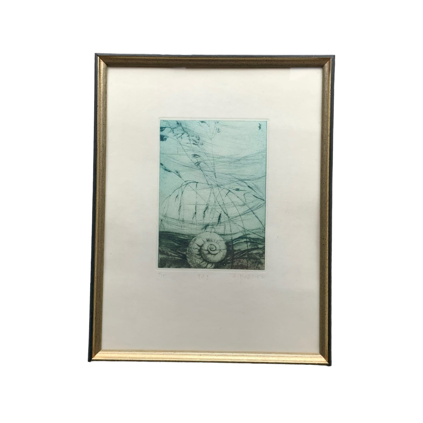 Unknown Artist - Abstraktes kleines Bild - gerahmt