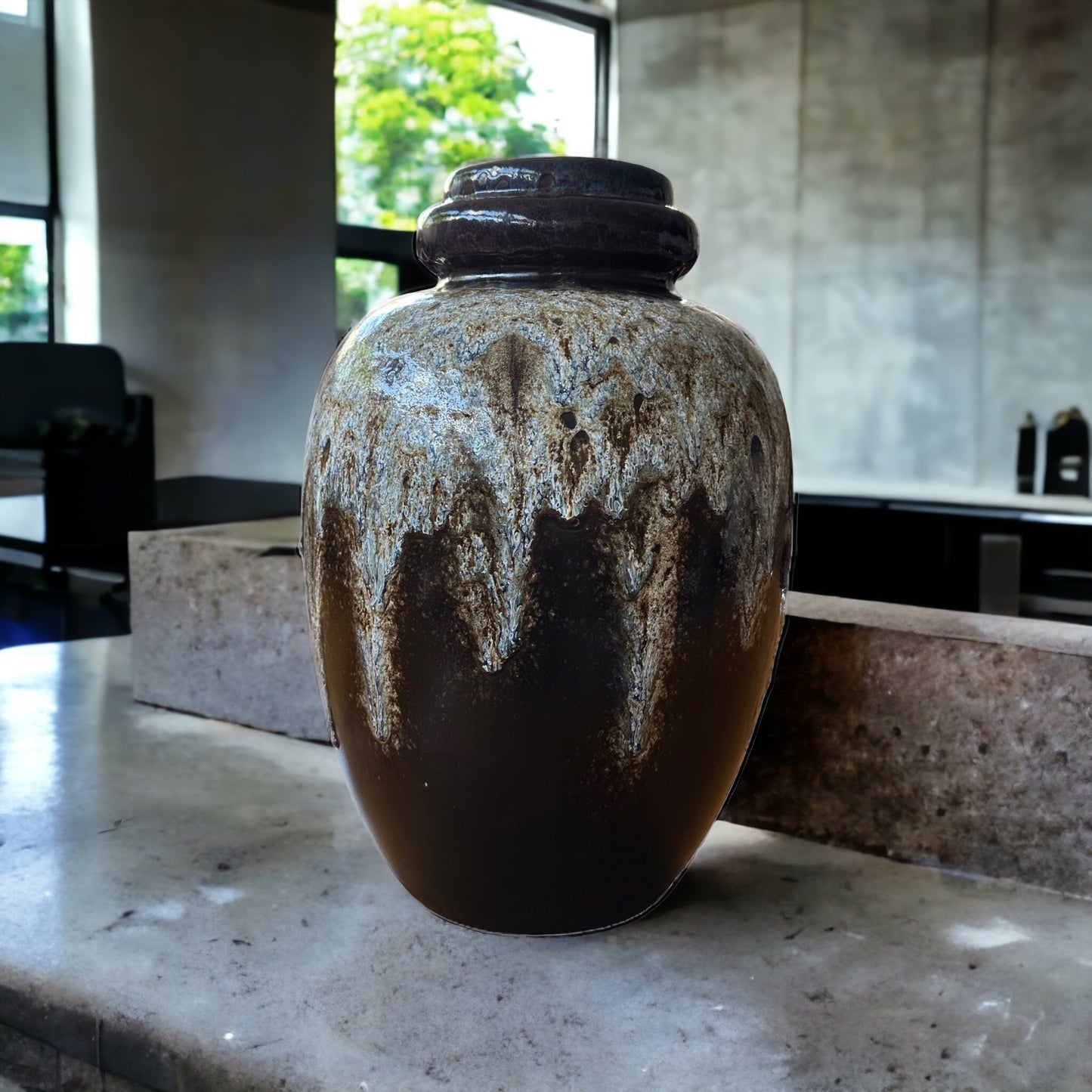 vintage Keramik Bodenvase Scheurich Vase - Germany 286-51