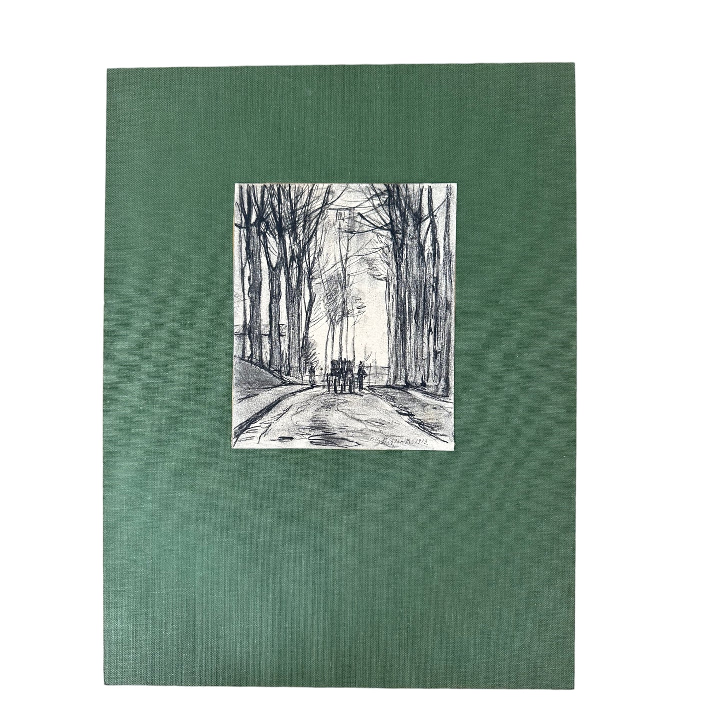 Fritz Köhler - Düsseldorf - Bleistift Zeichnung - 1913