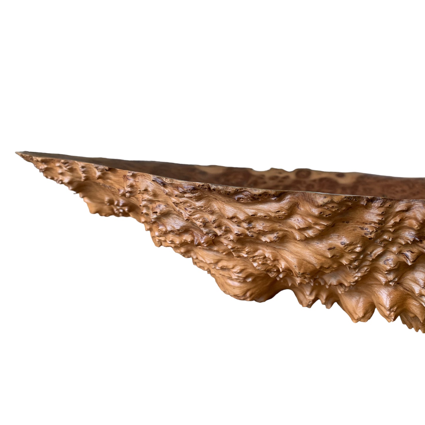 vintage arty Goldfields handcrafted Black Burl Holzschale - Schale