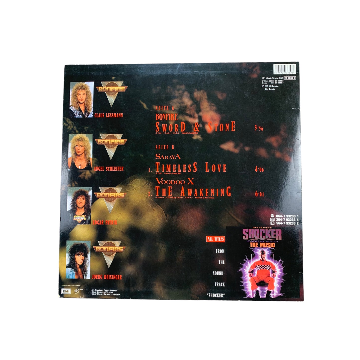 Bonfire- Sword and Stone - Vinyl - LP - Schallplatte - 1989