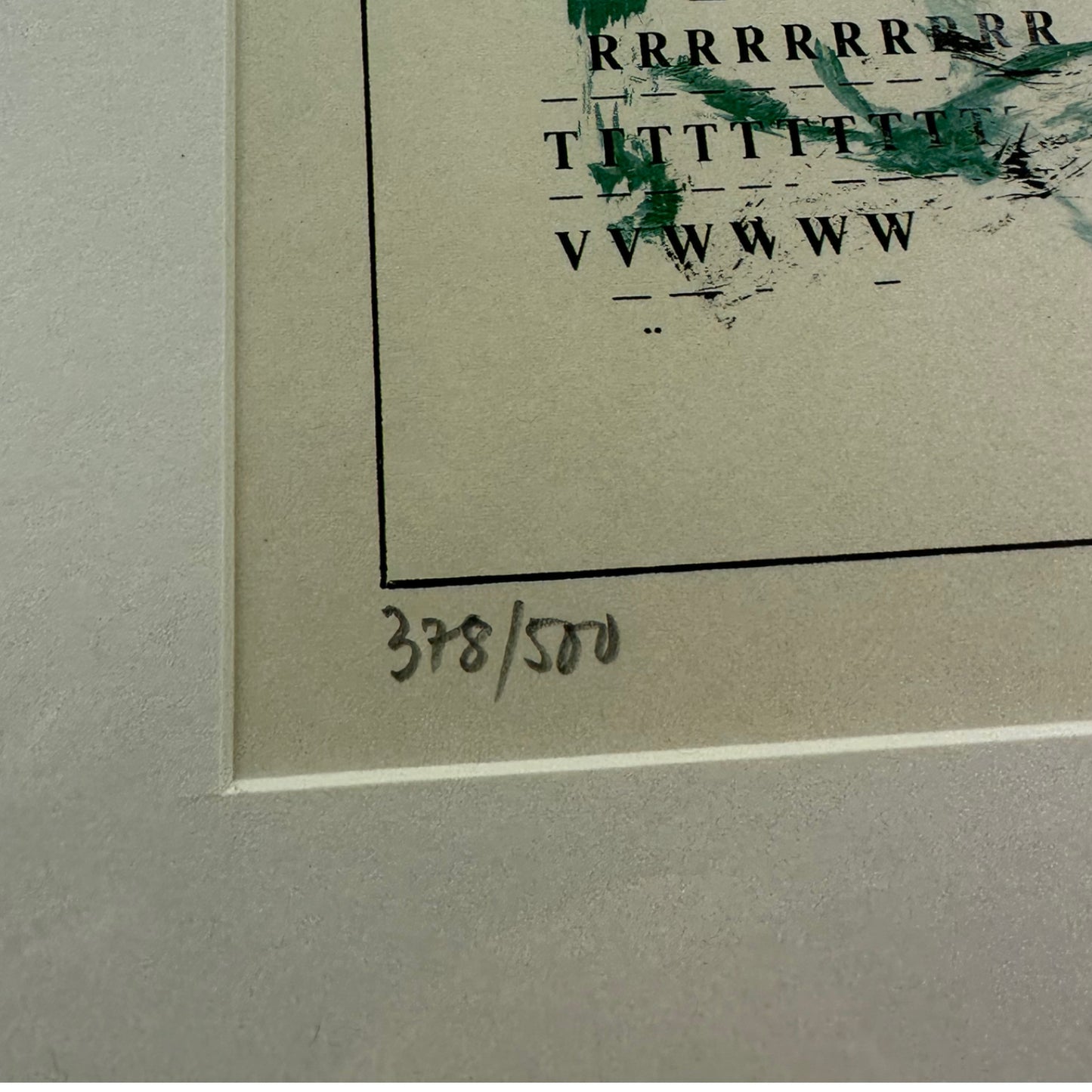 Poul Erik Jensen - Noteringer - Lithographie - gerahmt