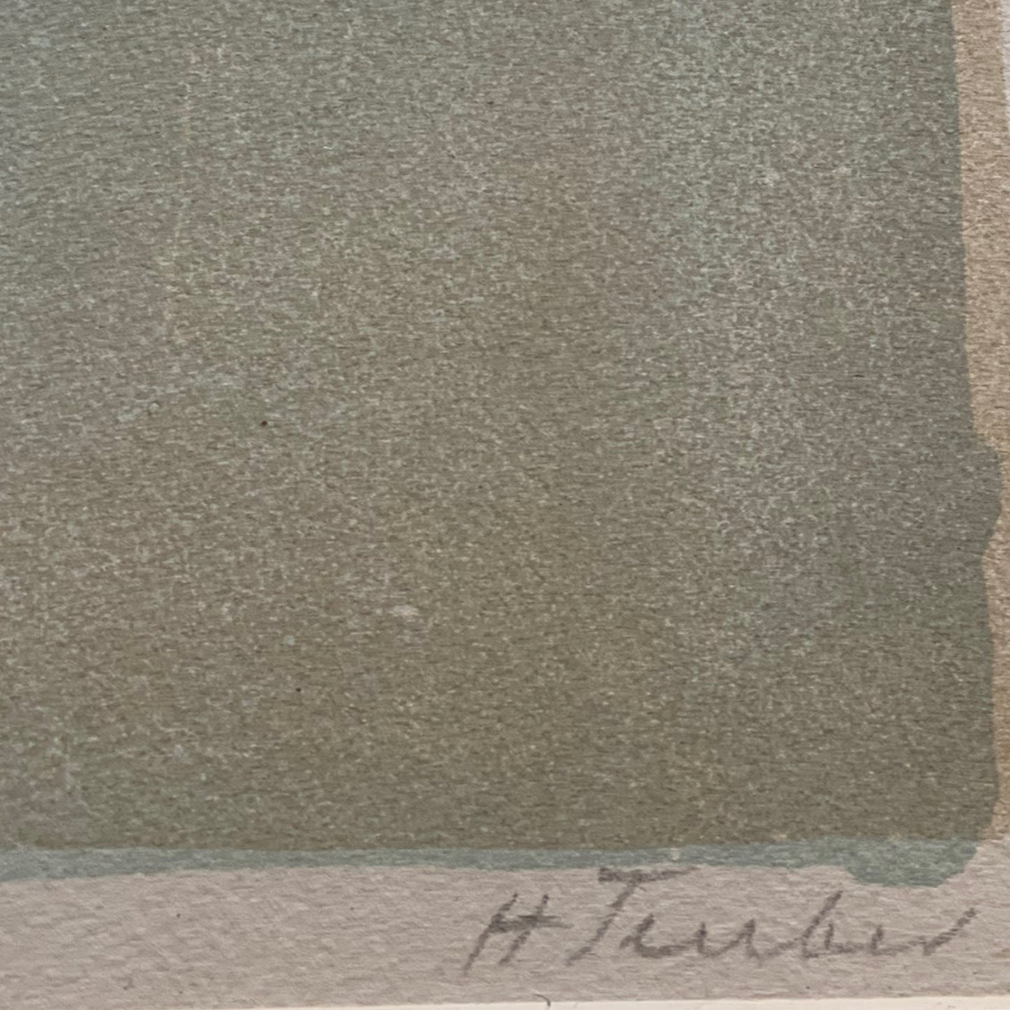 Hermann Teuber - Schloss Benrath - Farblithografie - mit Rahmen