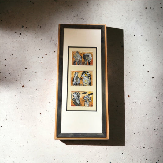 Gerald Nigl - 3x Abstrakte Gemälde - Serie - 2003 - gerahmt