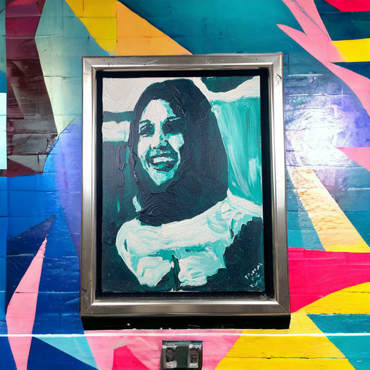Unknown Artist - Abstraktes Frauen Portrait - gerahmt