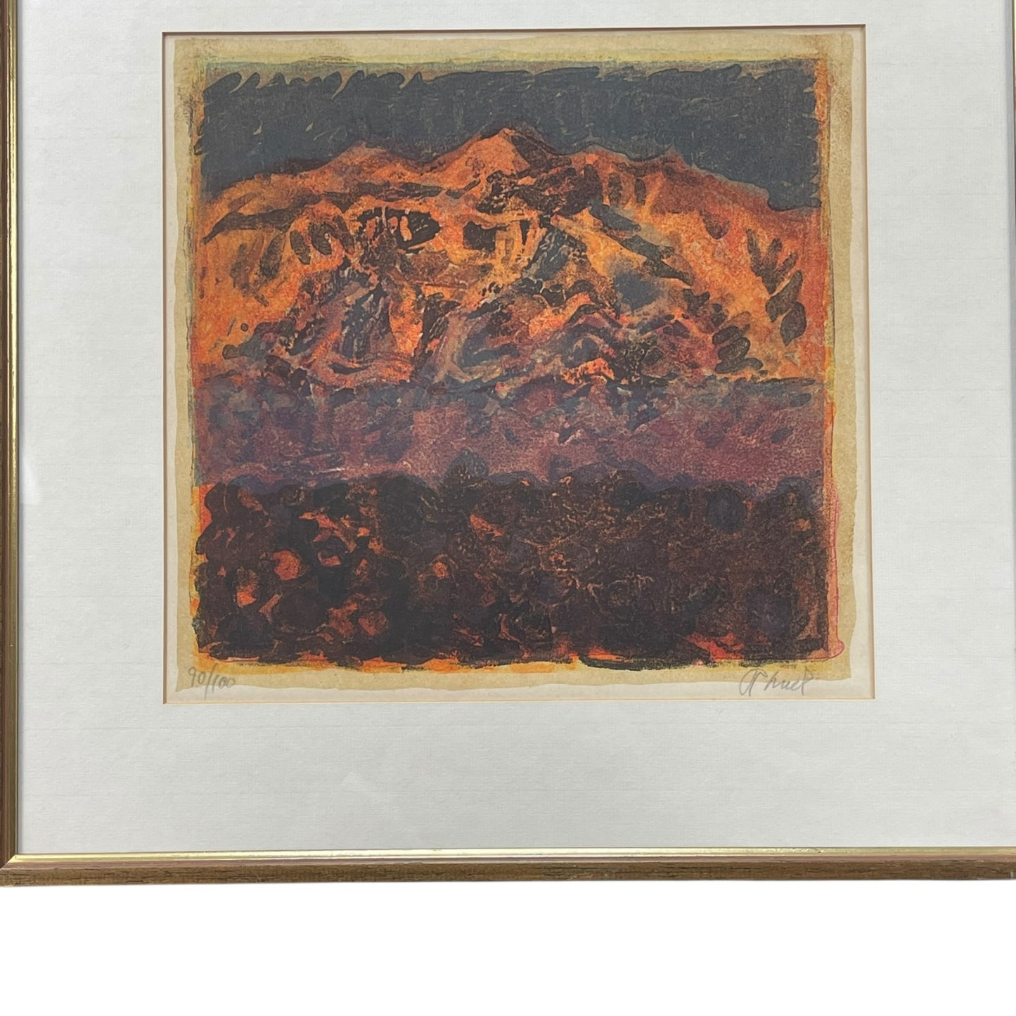 Christian Kruck - Lithografie - 90/100 - gerahmt