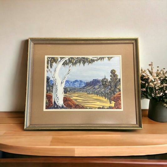 Lindberg Inkamala - Untitled Landscape - Gemälde - 1970s - gerahmt
