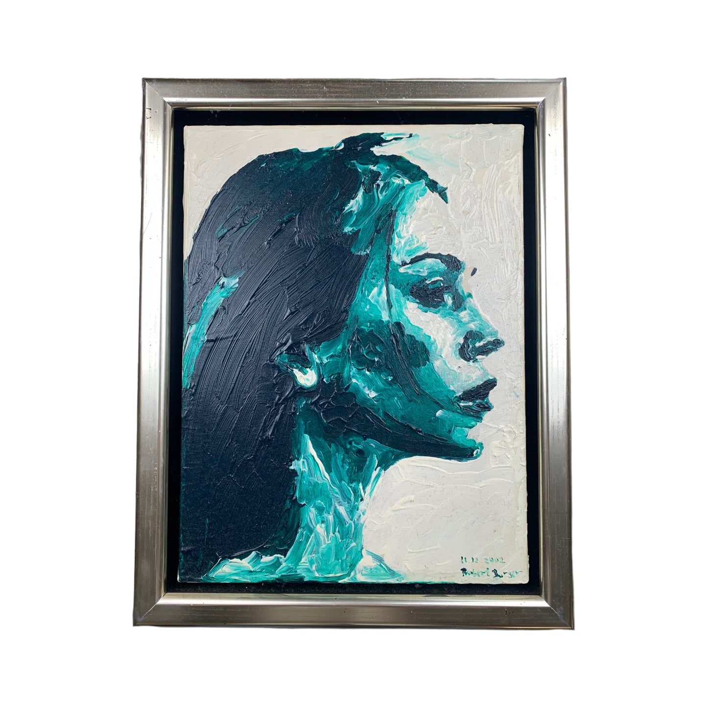 Unknown Artist - Abstraktes Frauen Portrait - gerahmt