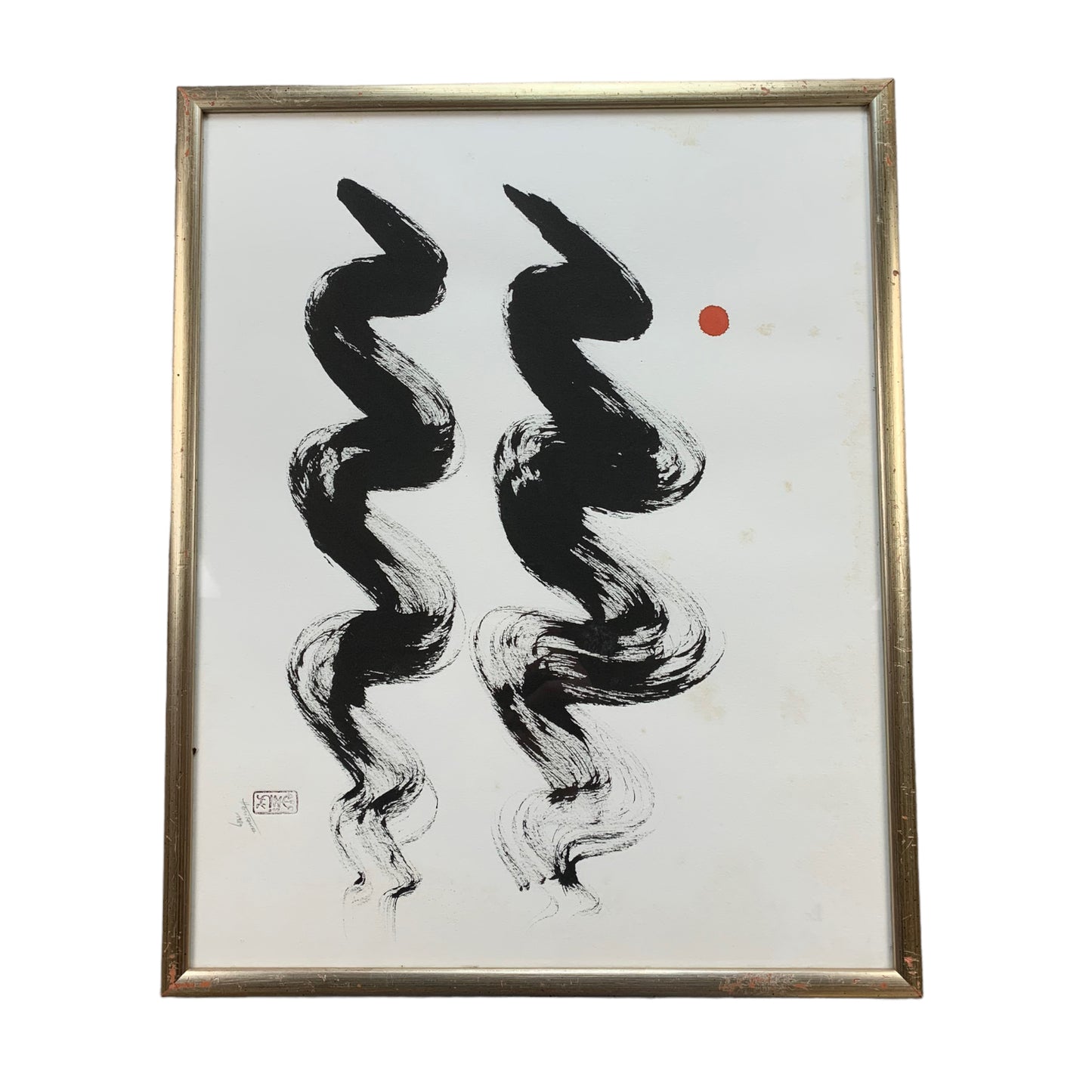 Unknown Artist - Abstraktes Bild - mit Rahmen