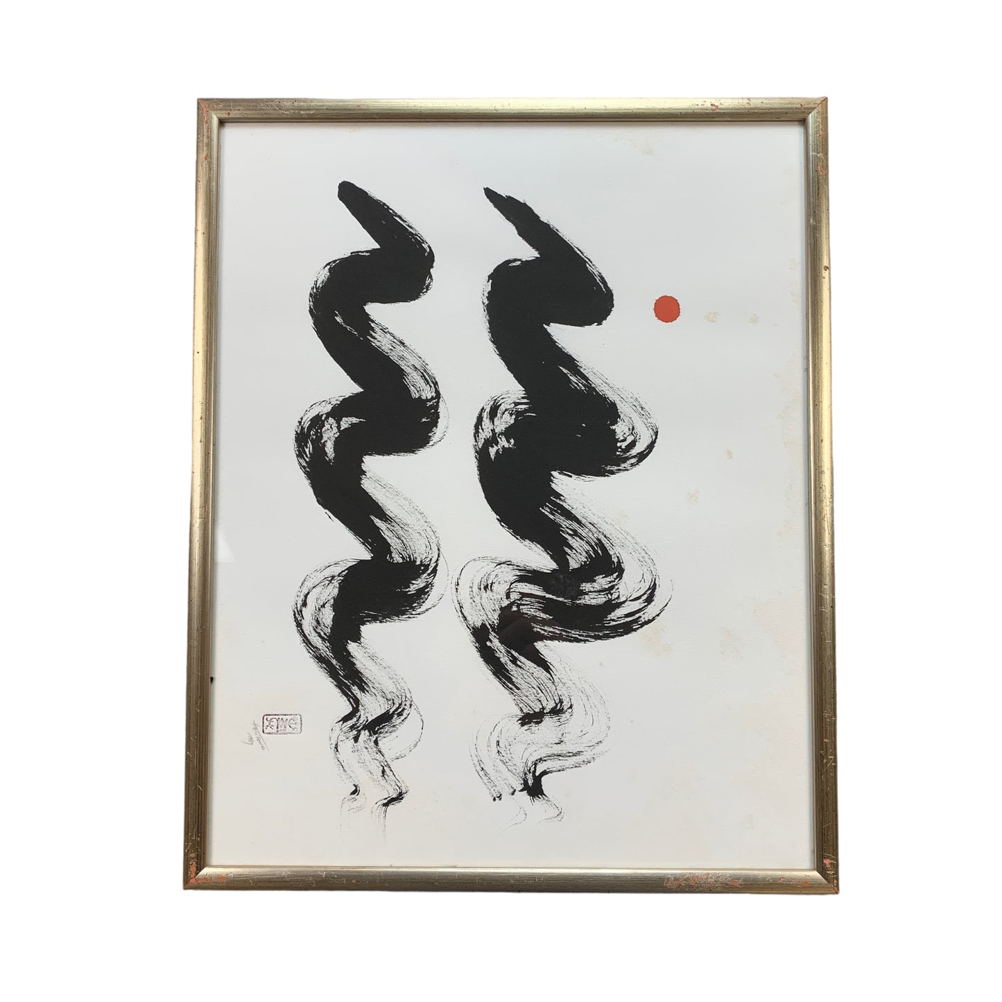 Unknown Artist - Abstraktes Bild - mit Rahmen