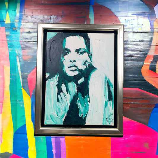 Unknown Artist - Abstraktes Frauen Portrait - gerahmt