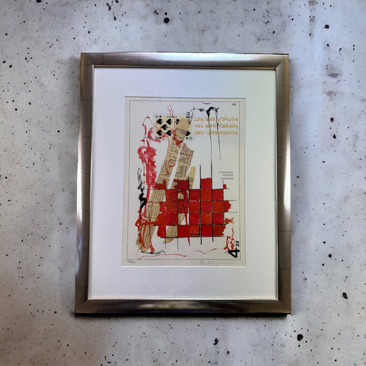 Poul Erik Jensen - Noteringer - Lithographie - gerahmt