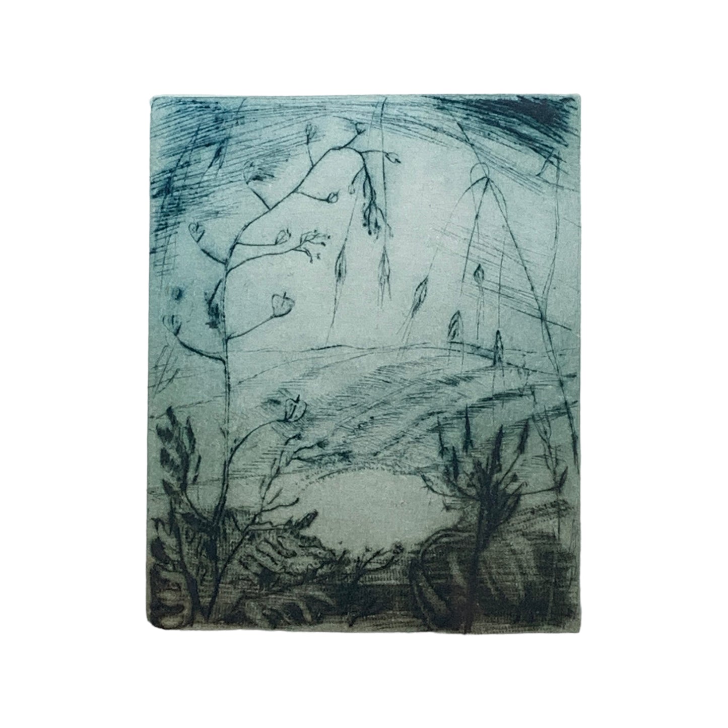 Unknown Artist - Abstraktes kleines Bild - gerahmt