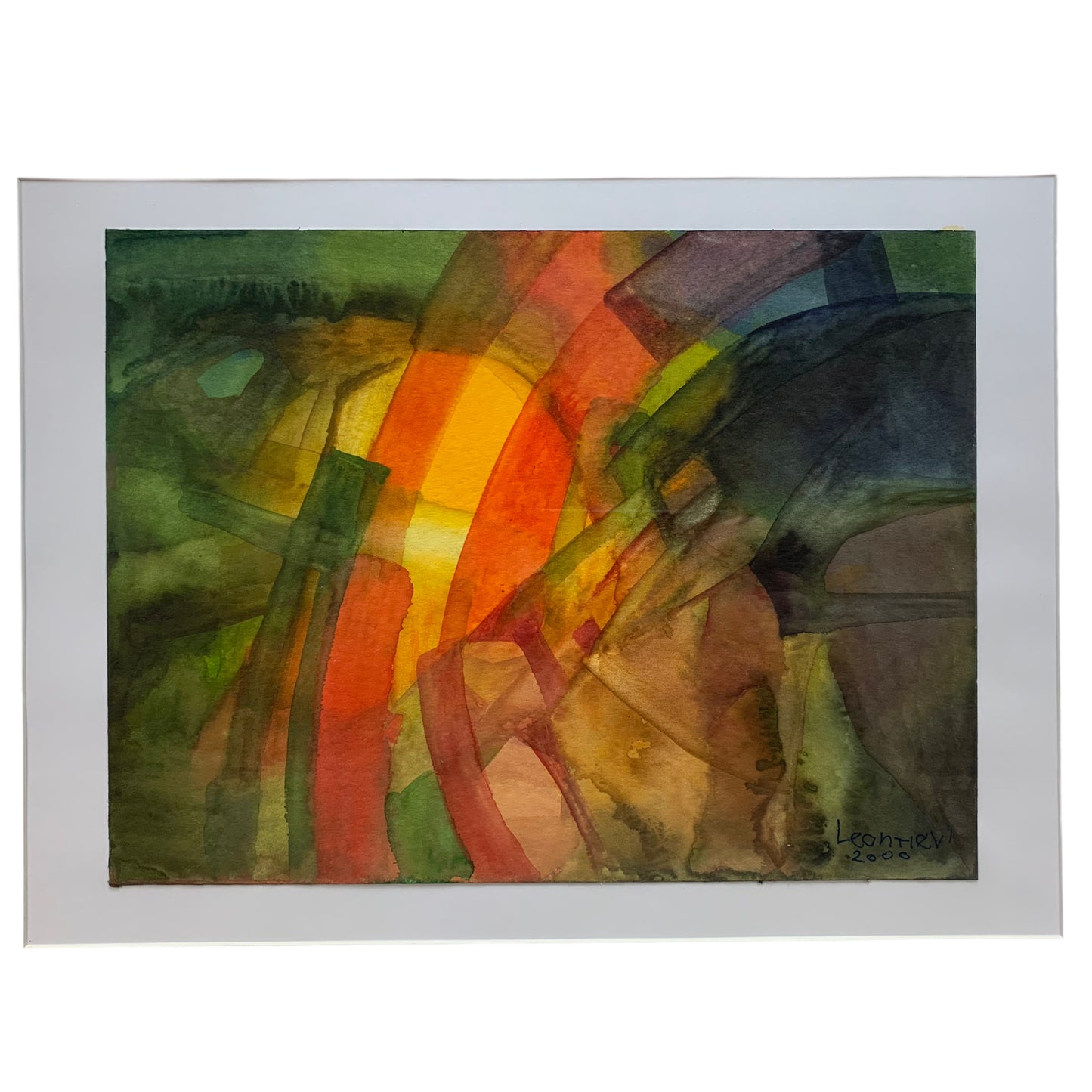 Igor Leontiev - Abstraktes Aquarell - 2000