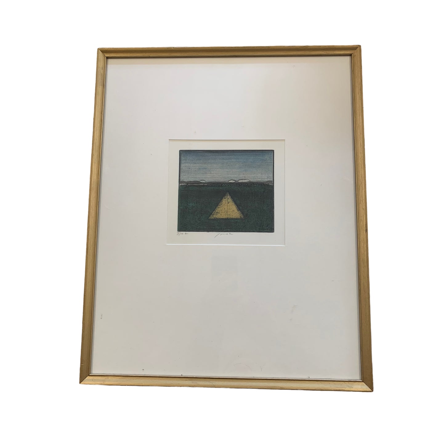 Sovak Pravoslav - Farbradierung Pyramide