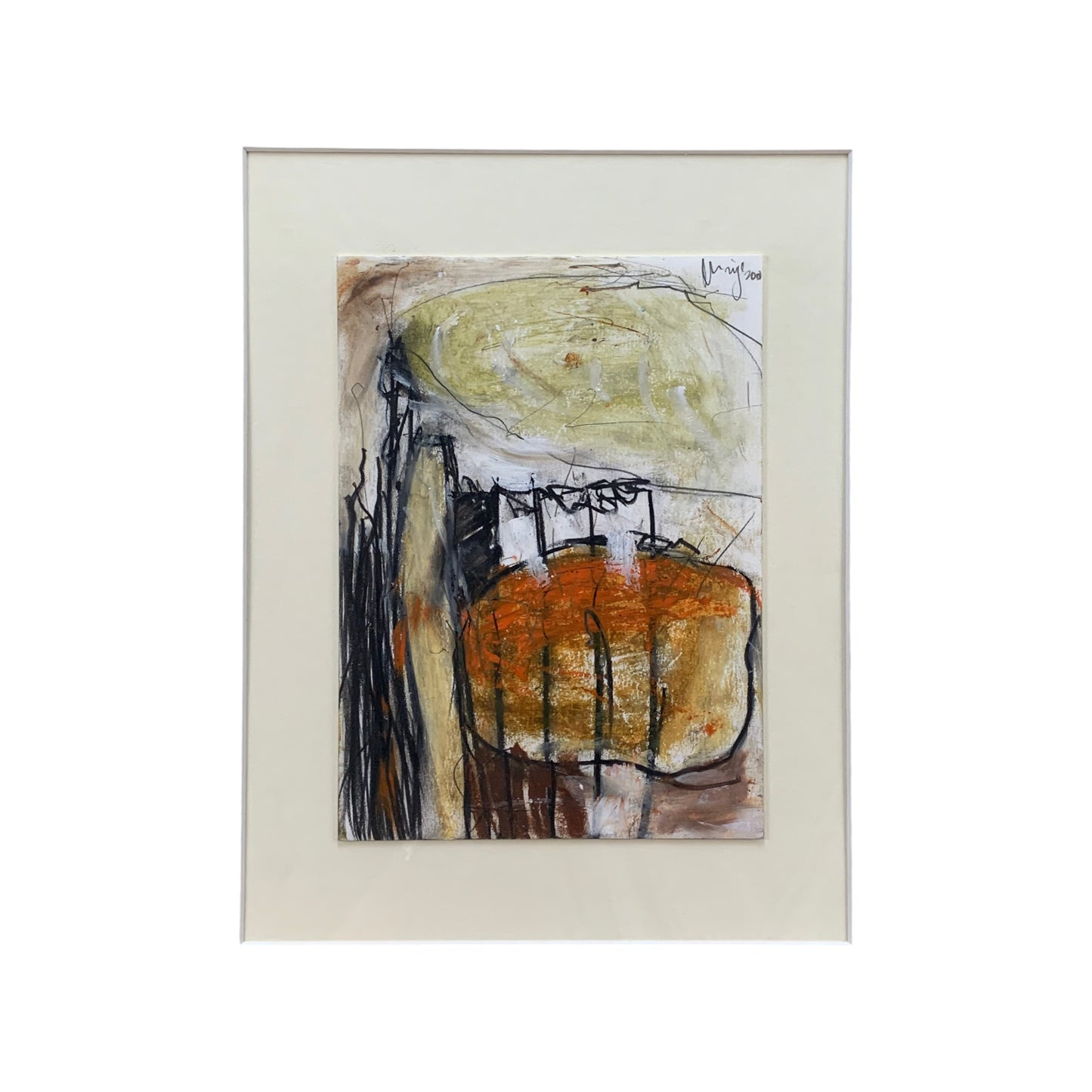 Gerald Nigl - Abstraktes Gemälde - 2000 - gerahmt