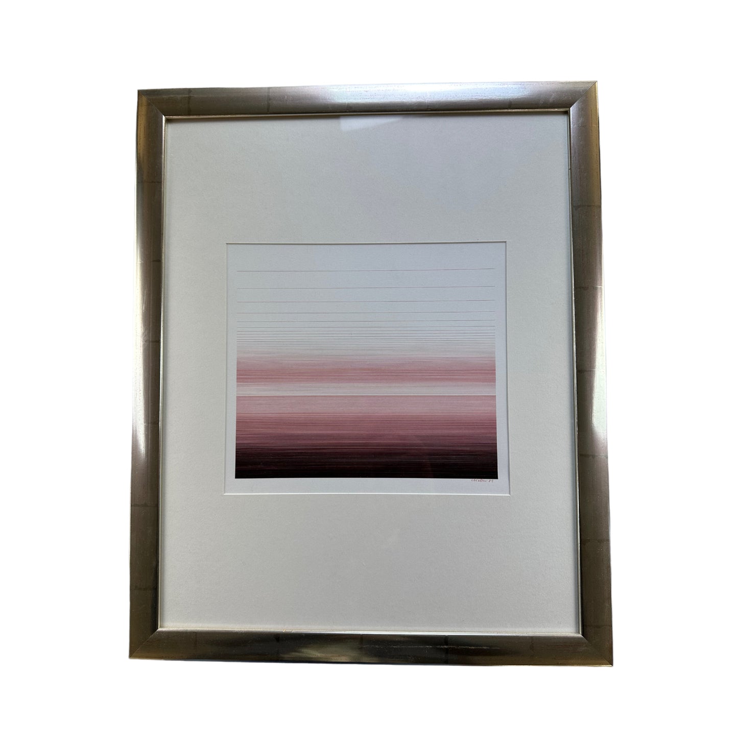Unknown Artist - Abstrakte Lithographie - gerahmt