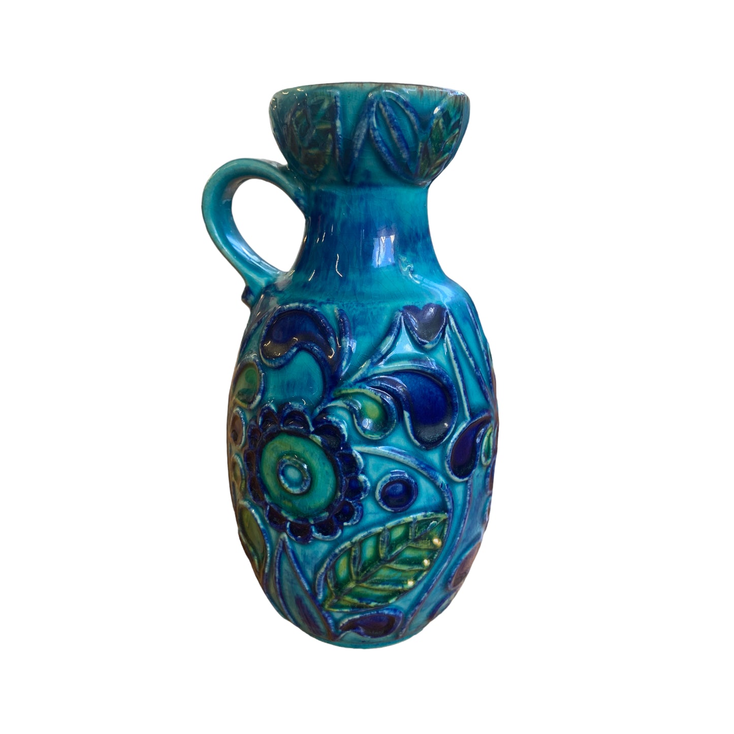 vintage Bay Keramik Vase Bodo Mans - W. Germany 7320