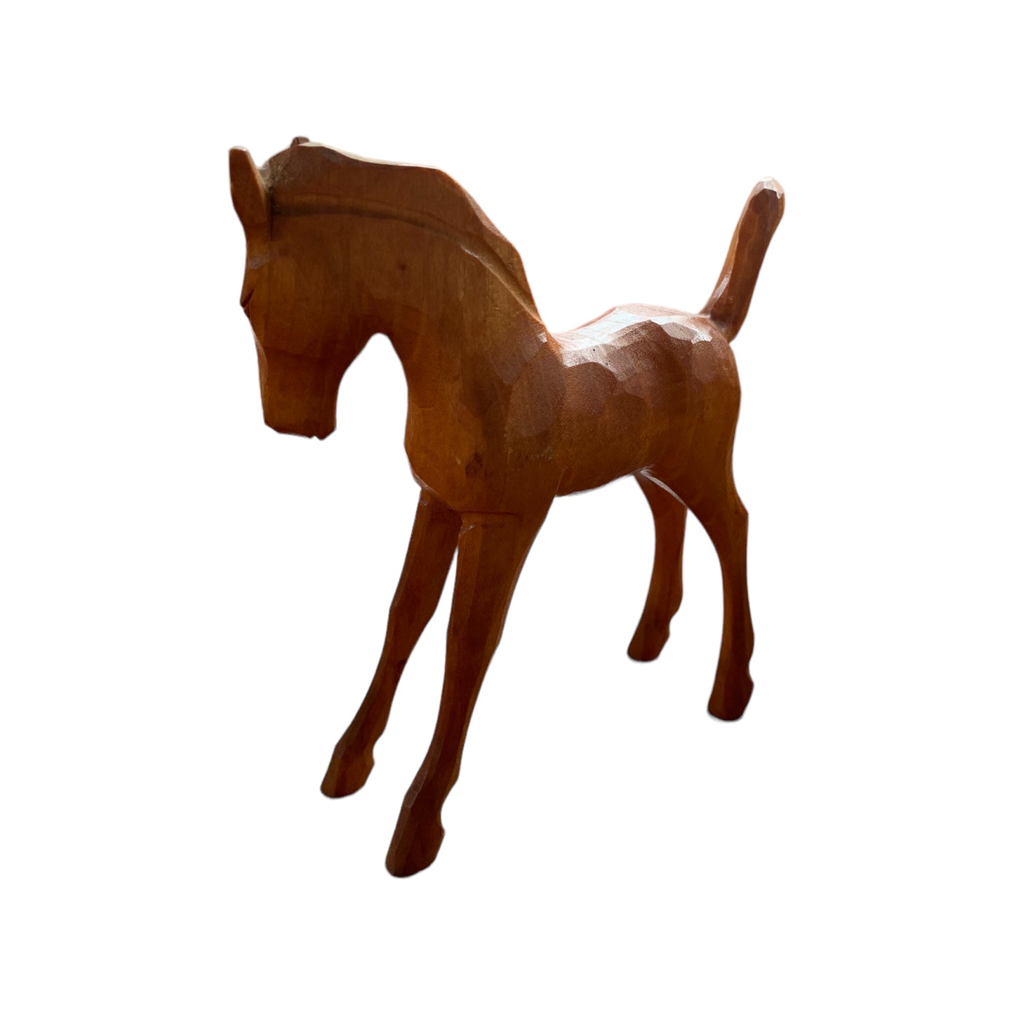 Vintage Holzpferd Holzfigur Deko Figur