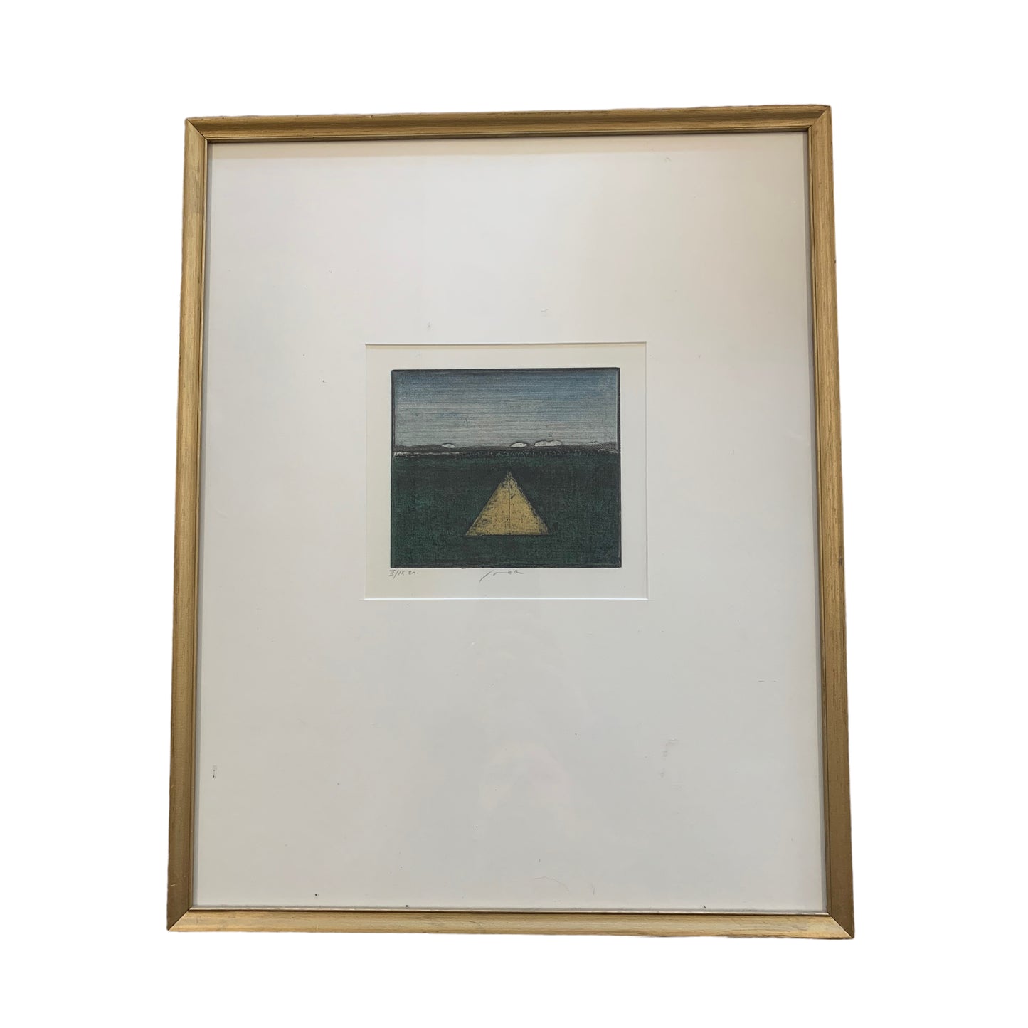 Sovak Pravoslav - Farbradierung Pyramide