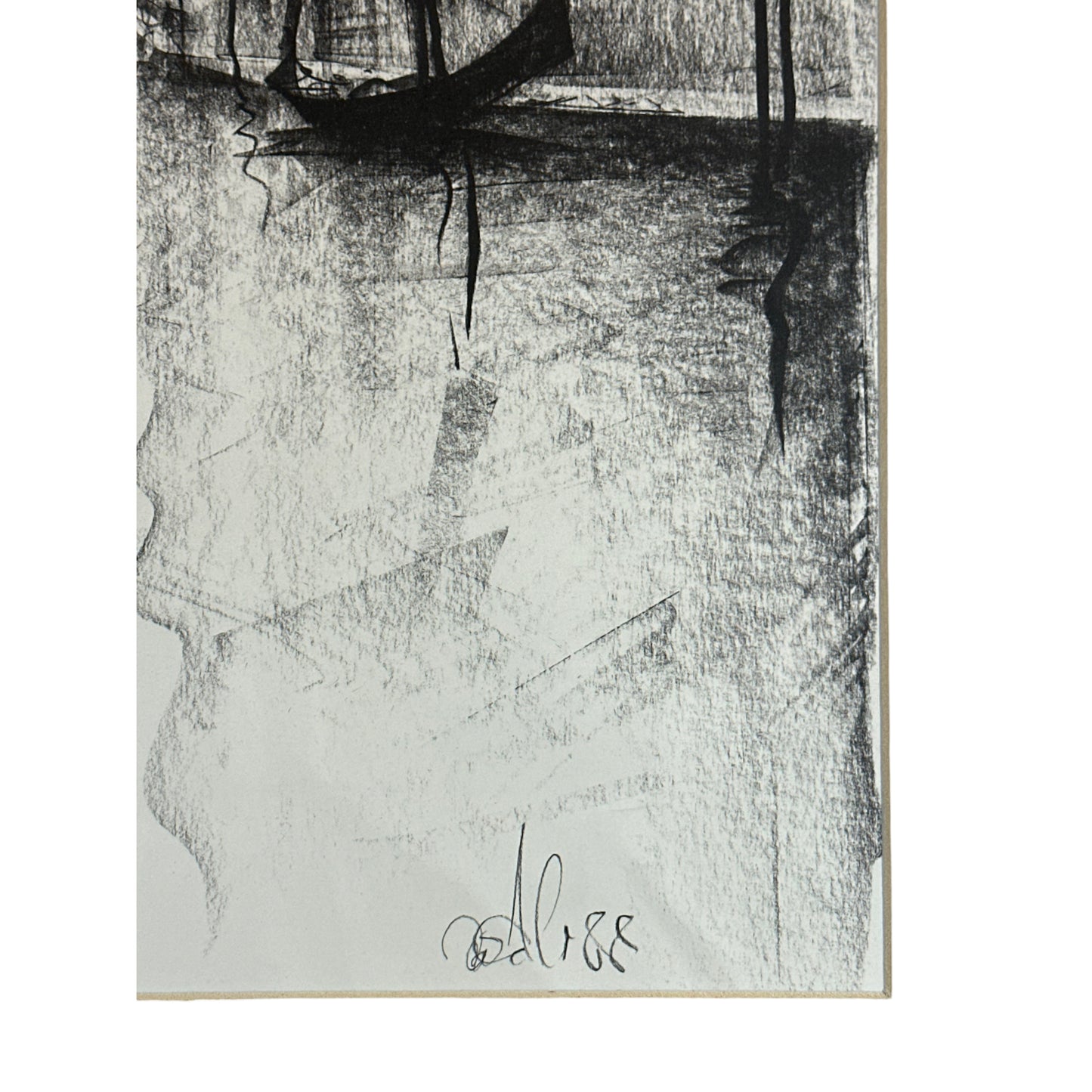 Unknown Artist - Grachtenszene - gerahmt