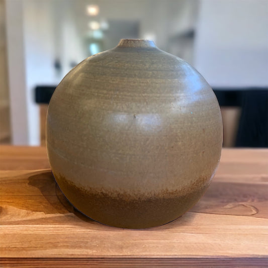 vintage Keramik Rundvase Vase - 70er Jahre