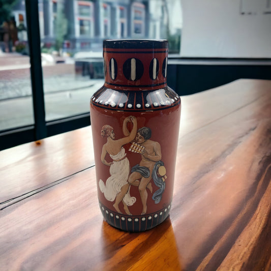 Kleine Osw. Bachmann 1912 vintage Vase - Handmalerei
