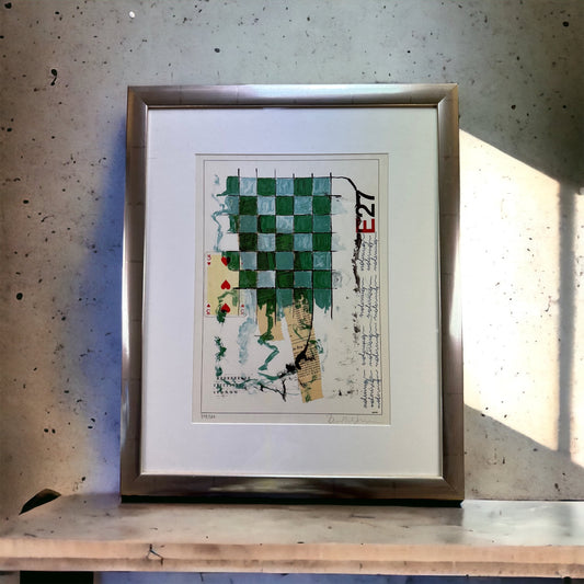 Poul Erik Jensen - Noteringer - Lithographie - gerahmt