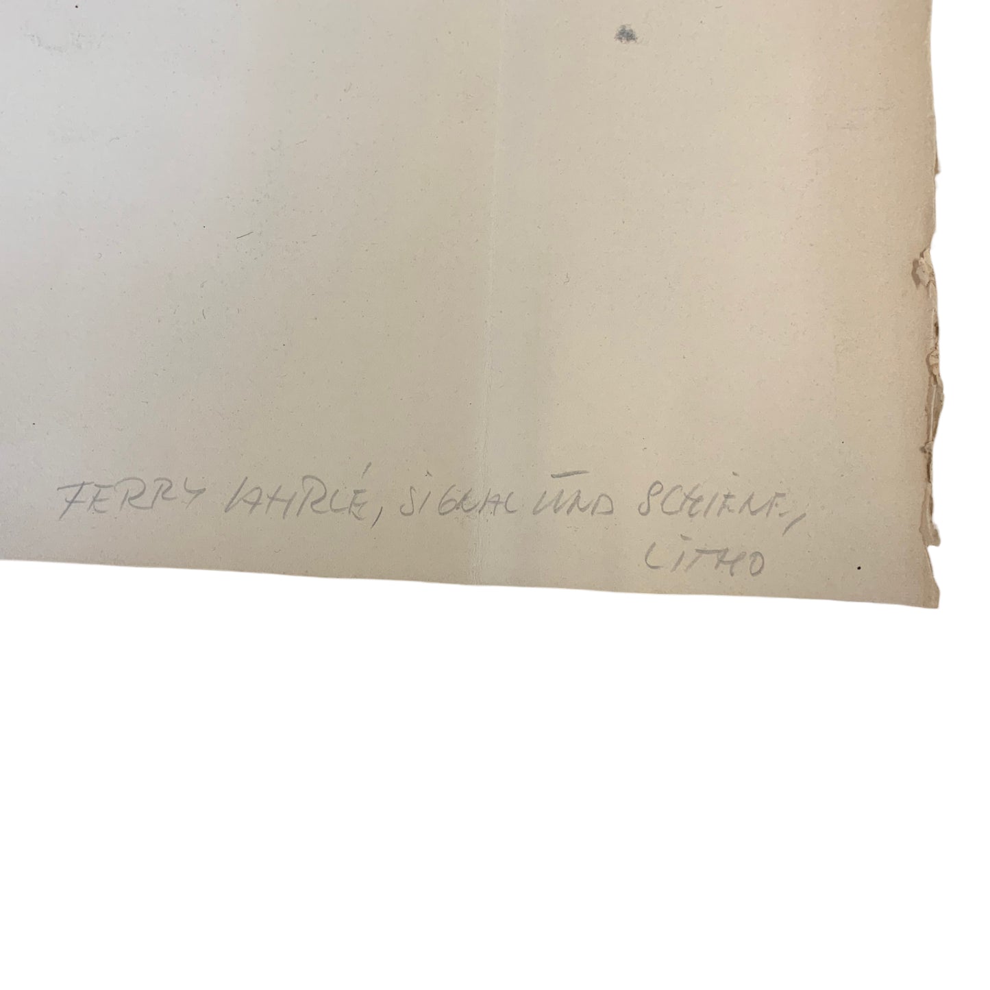 Ferry Ahrle - Signal und Schiene - Lithographie