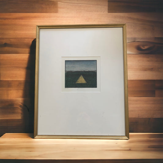 Sovak Pravoslav - Farbradierung Pyramide