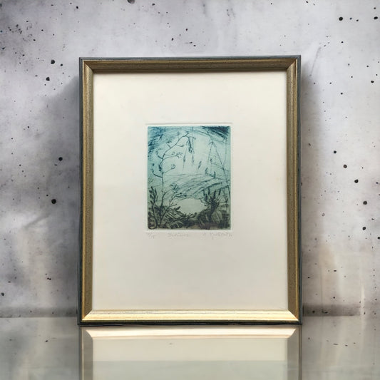 Unknown Artist - Abstraktes kleines Bild - gerahmt