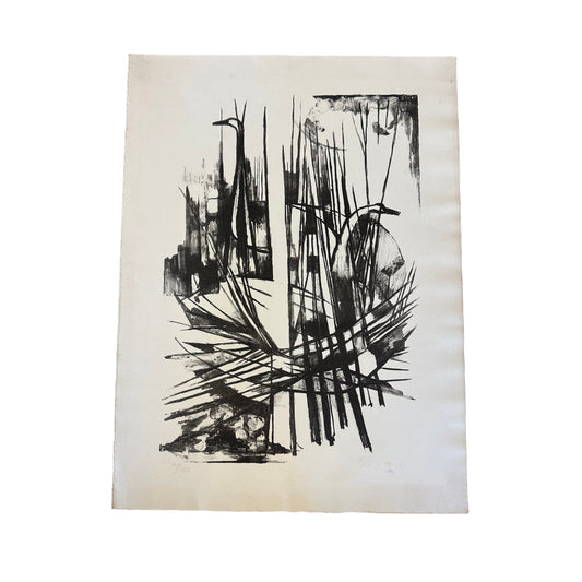 Unkown Artist - Lithographie - Schwan - 71/100