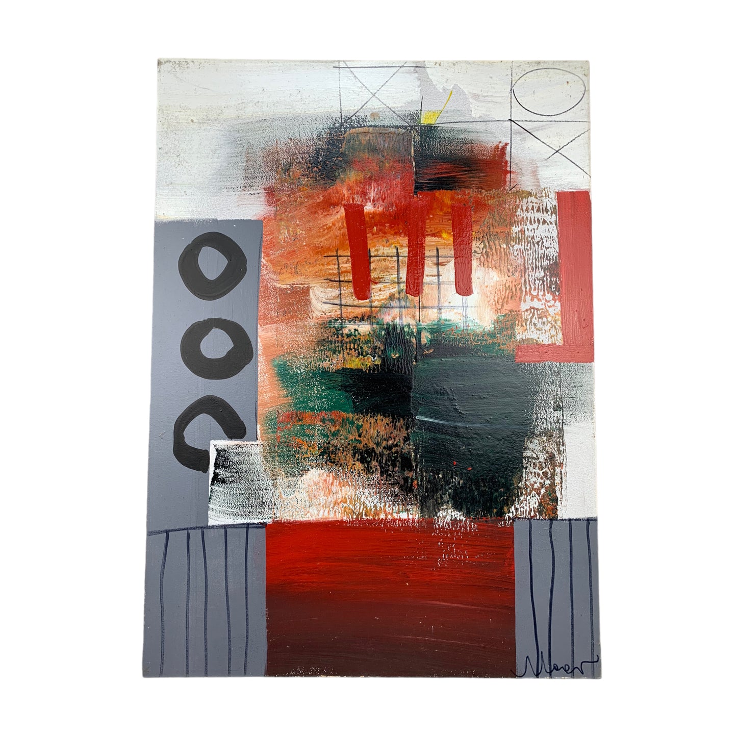Unknown Artist - Abstraktes Gemälde -