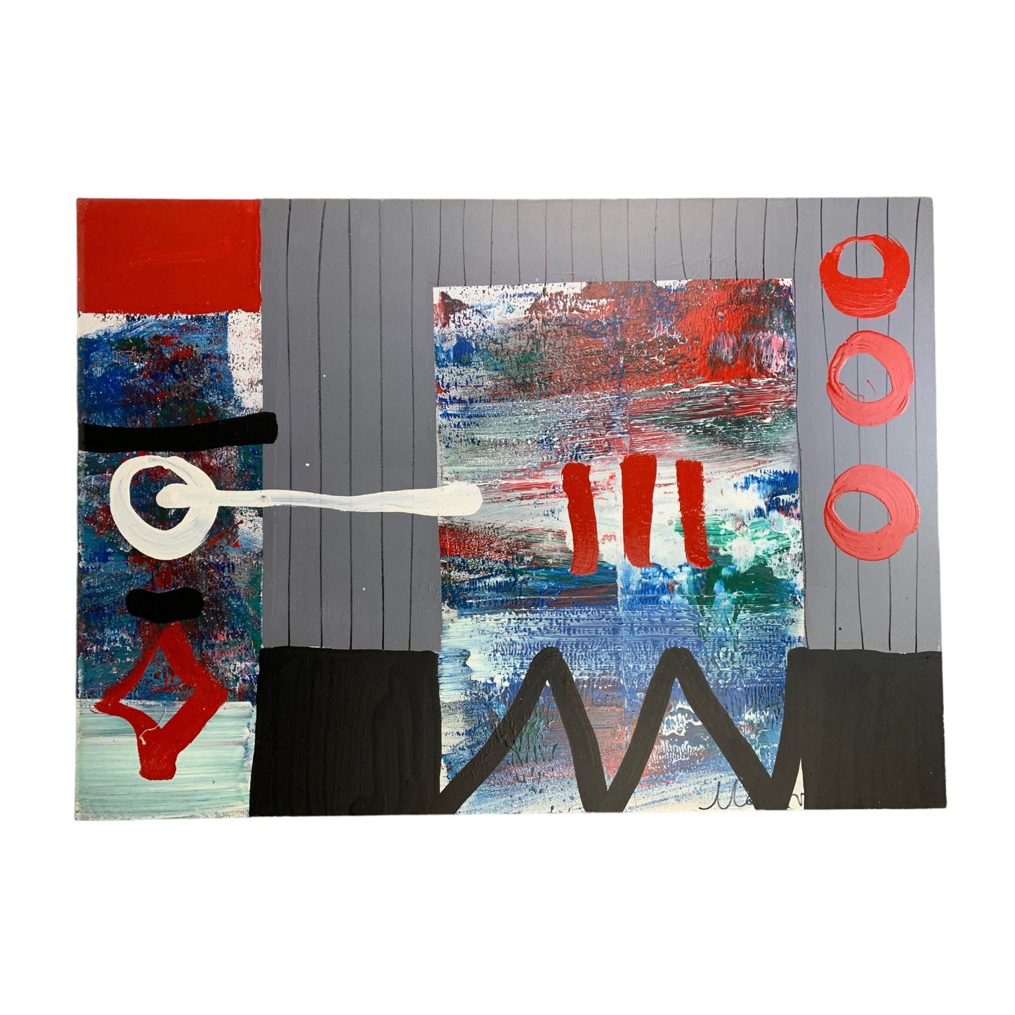 Unknown Artist - Abstraktes Gemälde -